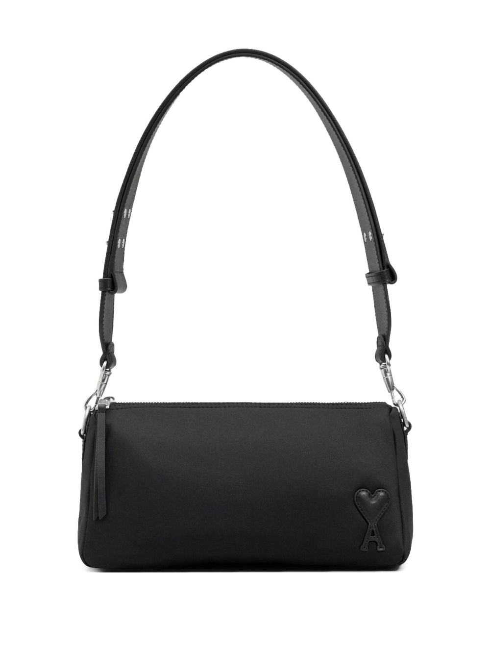 Ami Paris Bags Black nylon and canvas mini bag