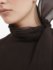 Brunello Cucinelli Brown Silk Tank — Layered Luxury