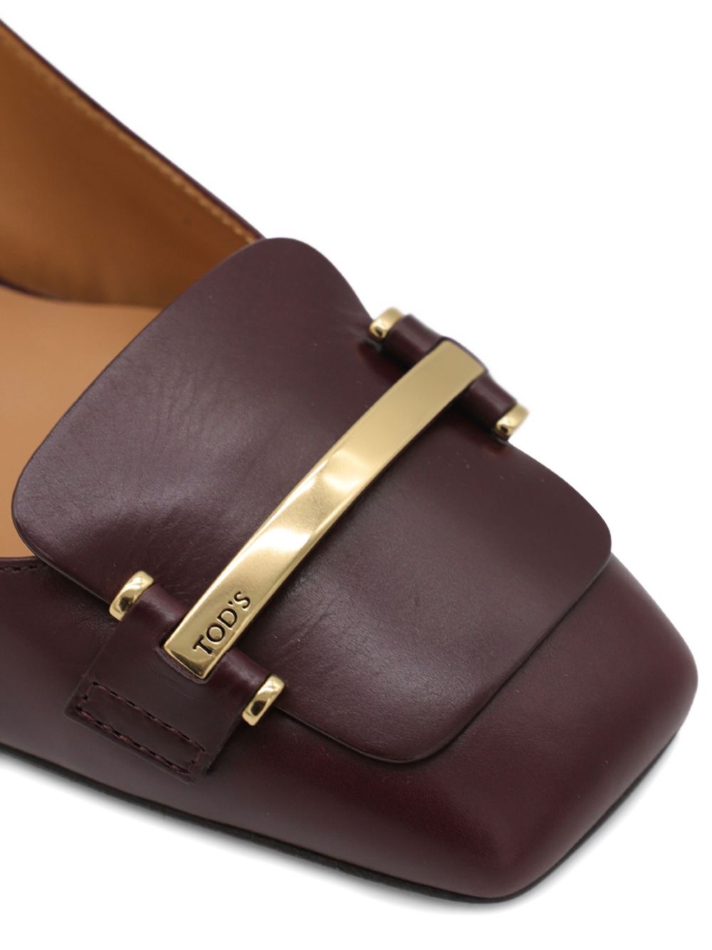 Tod's Brown Medium Heel Slingback Pumps