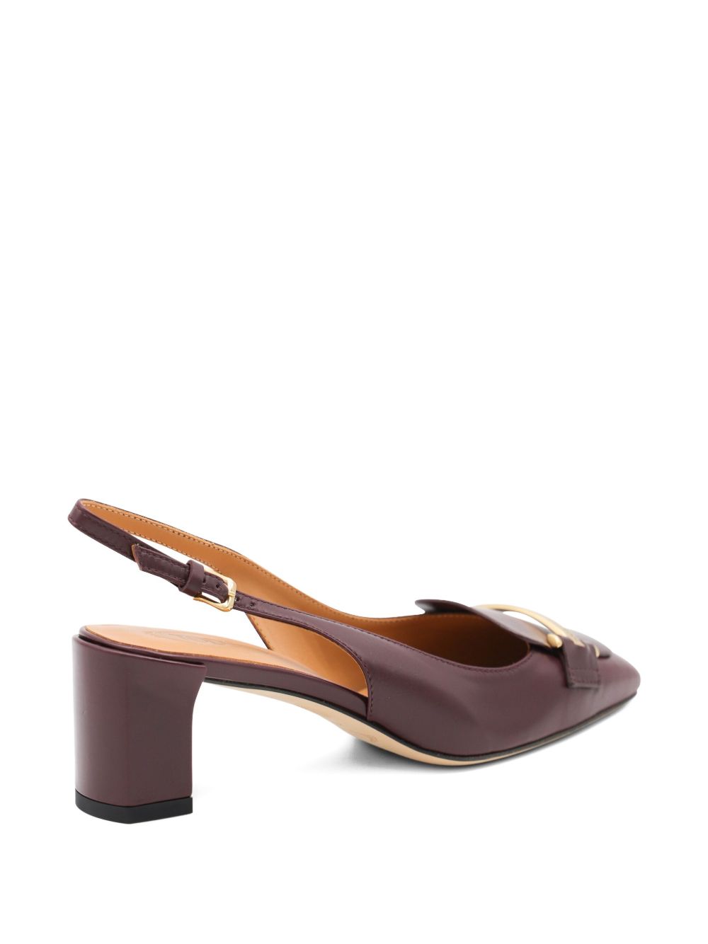 Tod's Brown Medium Heel Slingback Pumps