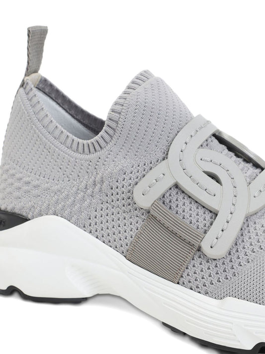 Tod's Sneakers Grey — Silk & Nylon Kate Knit