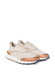 Brunello Cucinelli Sneakers in Beige Cotton