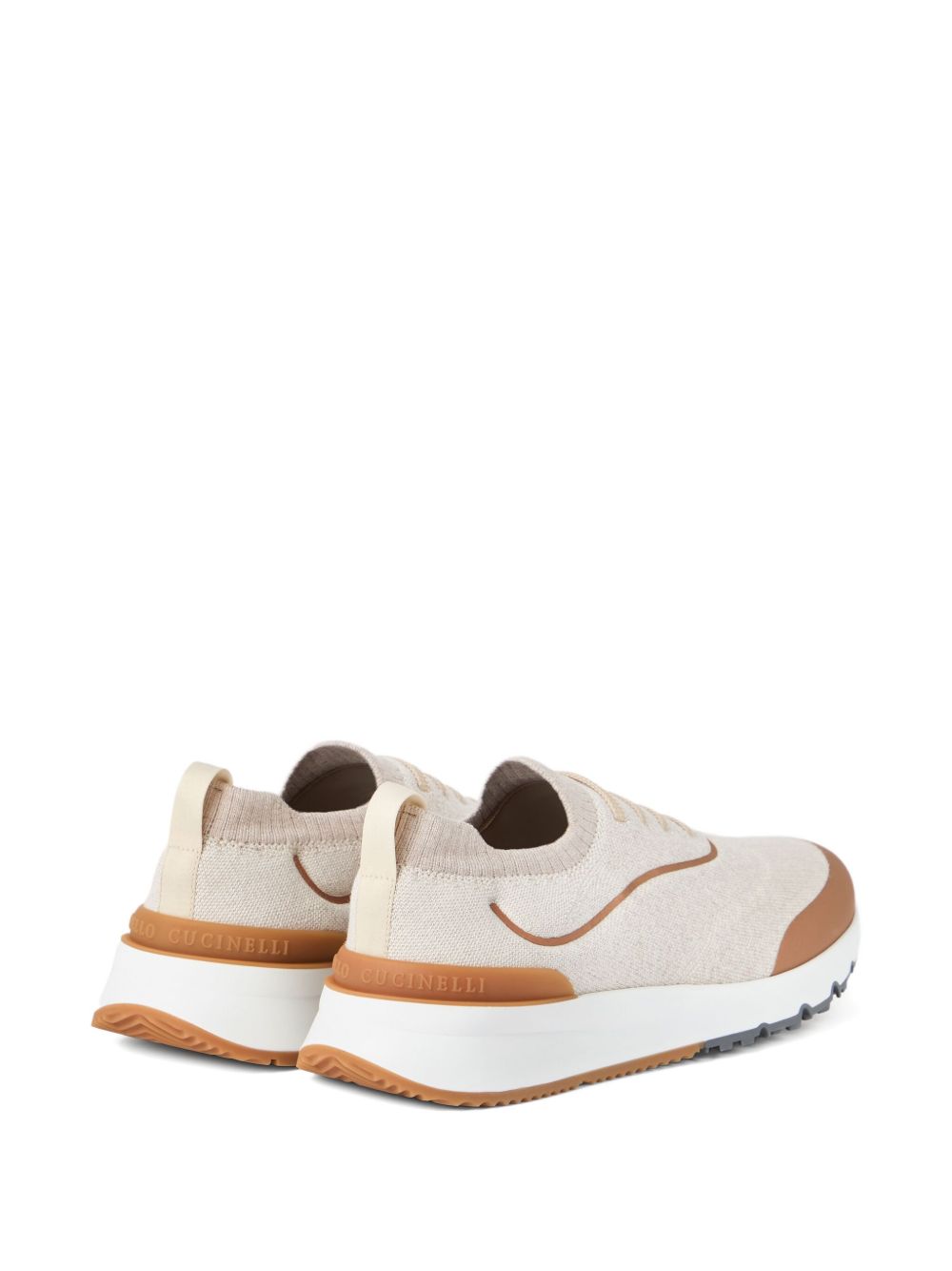 Brunello Cucinelli Sneakers in Beige Cotton