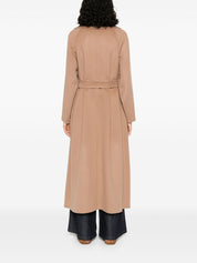 S Max Mara Camel Coat — Long Wool Silk Blend