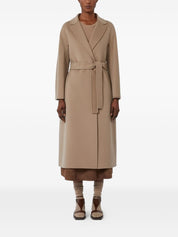 S Max Mara Beige Long Wool Coat