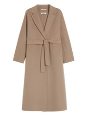 S Max Mara Beige Long Wool Coat