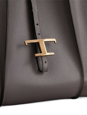 Bolsos Tod's.. Bolso shopping de piel gris