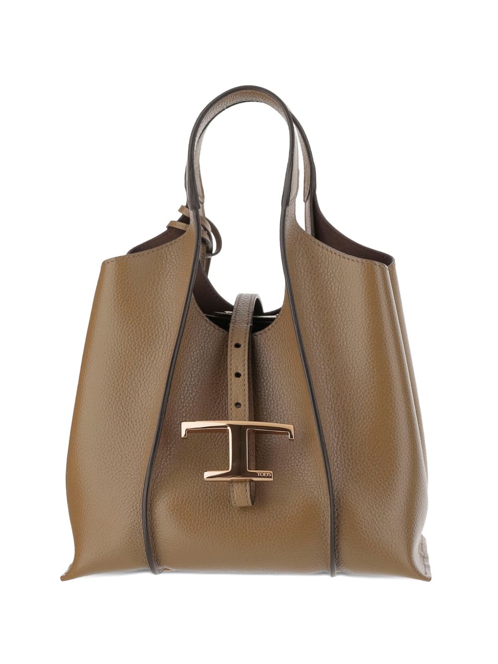 Tod's Brown Shopper — Mini Leather Tote