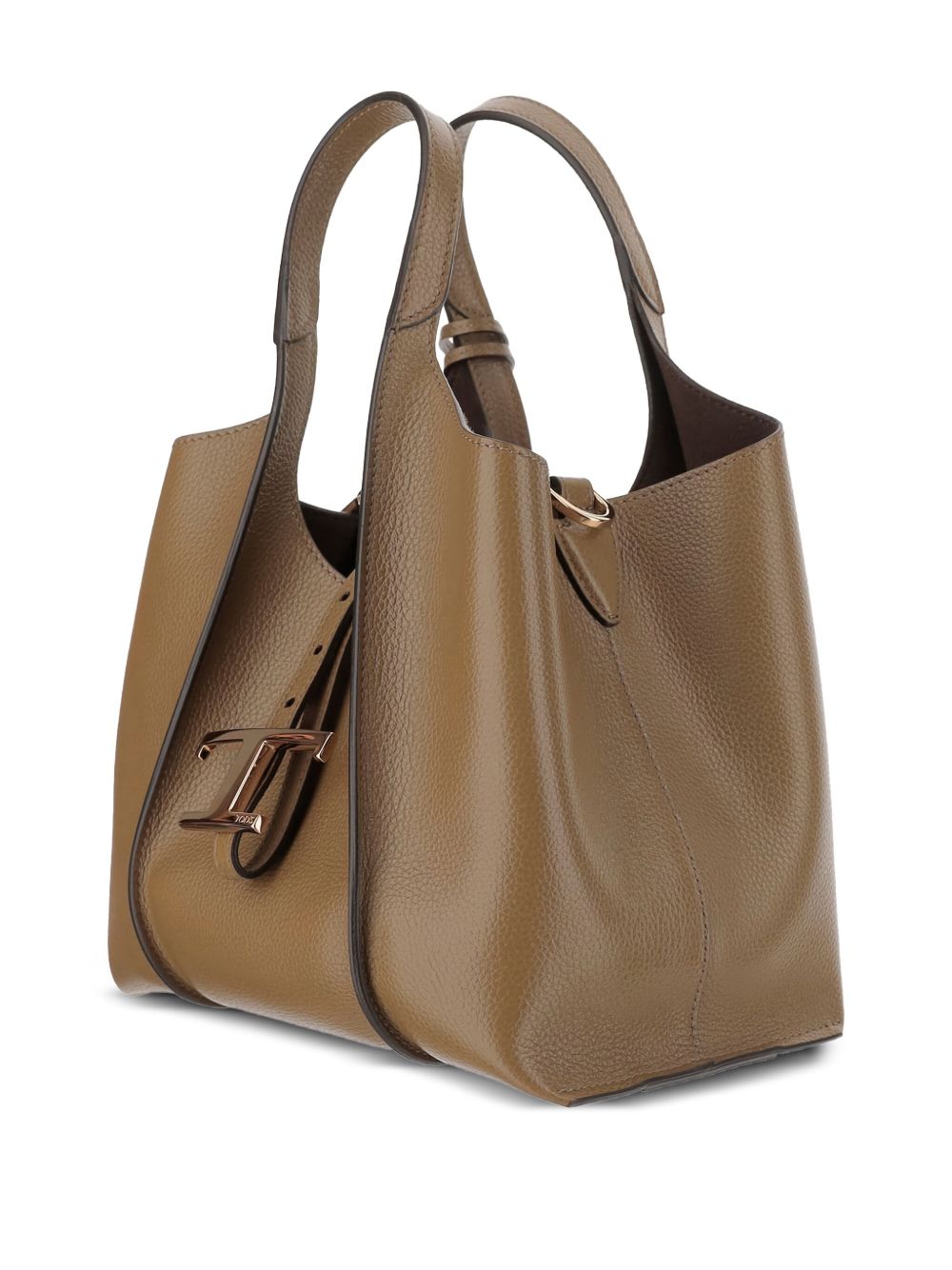 Tod's Brown Shopper — Mini Leather Tote