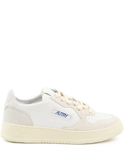 Autry Sneakers Light Grey — Leather & Suede Medalist Low