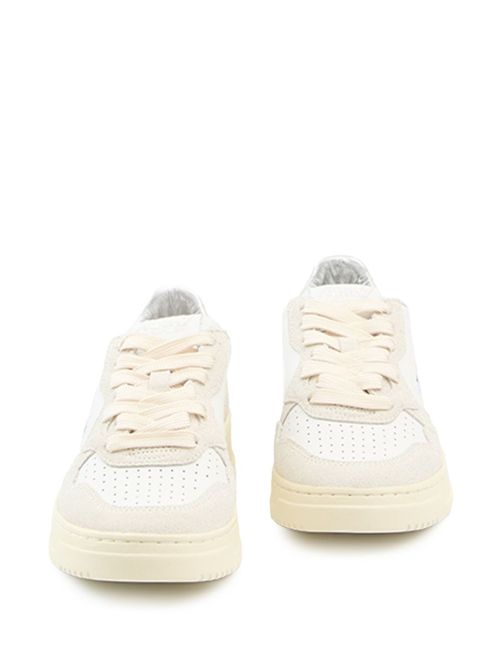 Autry Sneakers Light Grey — Leather & Suede Medalist Low