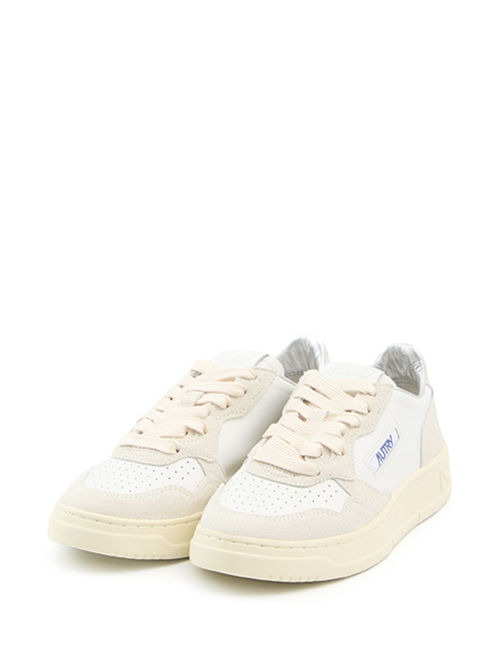 Autry Sneakers Light Grey — Leather & Suede Medalist Low