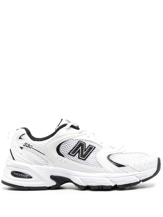 New Balance White Sneakers — Silk & Nylon 530