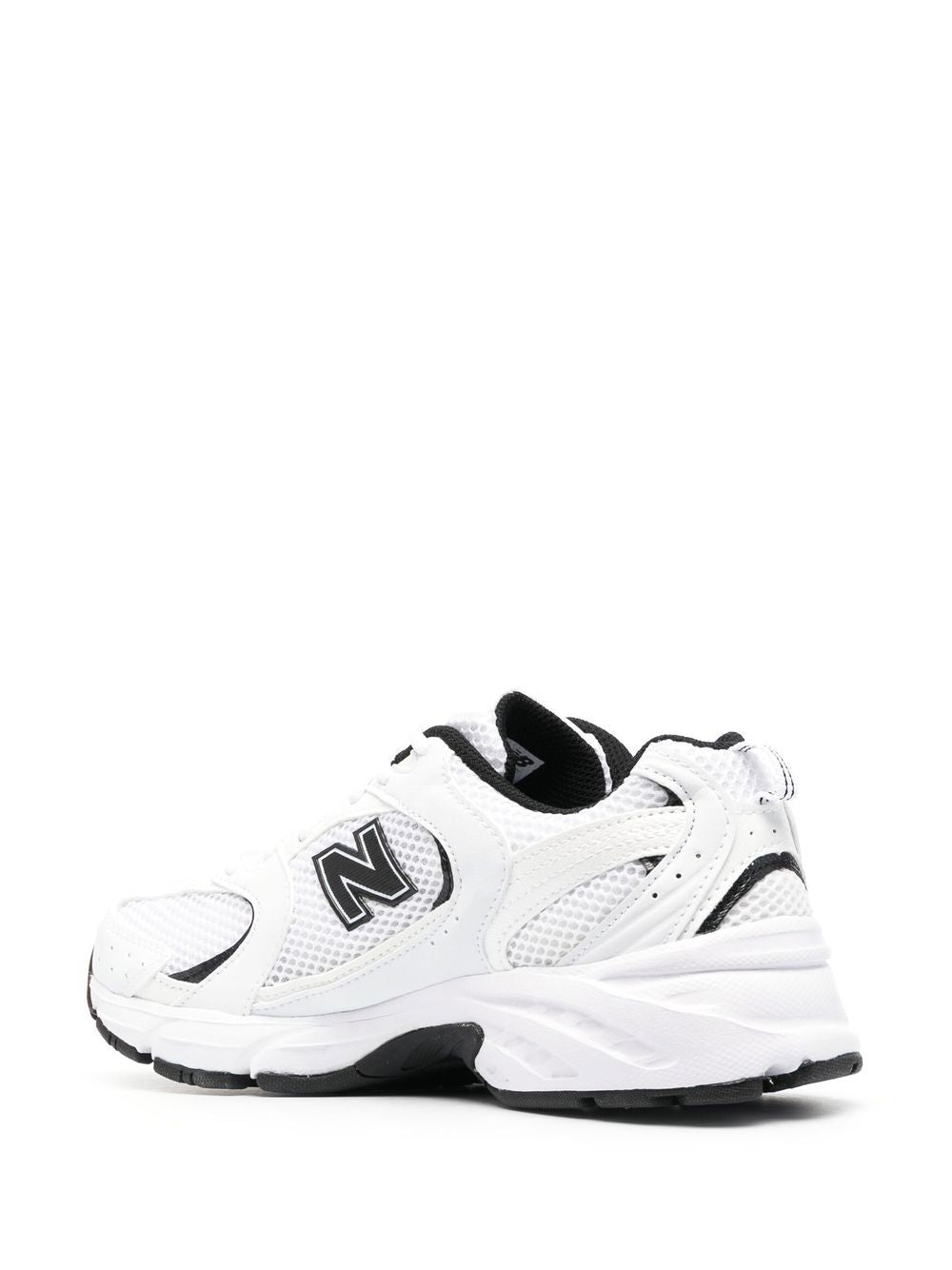 New Balance White Sneakers — Silk & Nylon 530