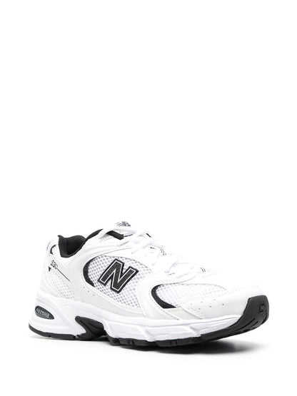 New Balance White Sneakers — Silk & Nylon 530