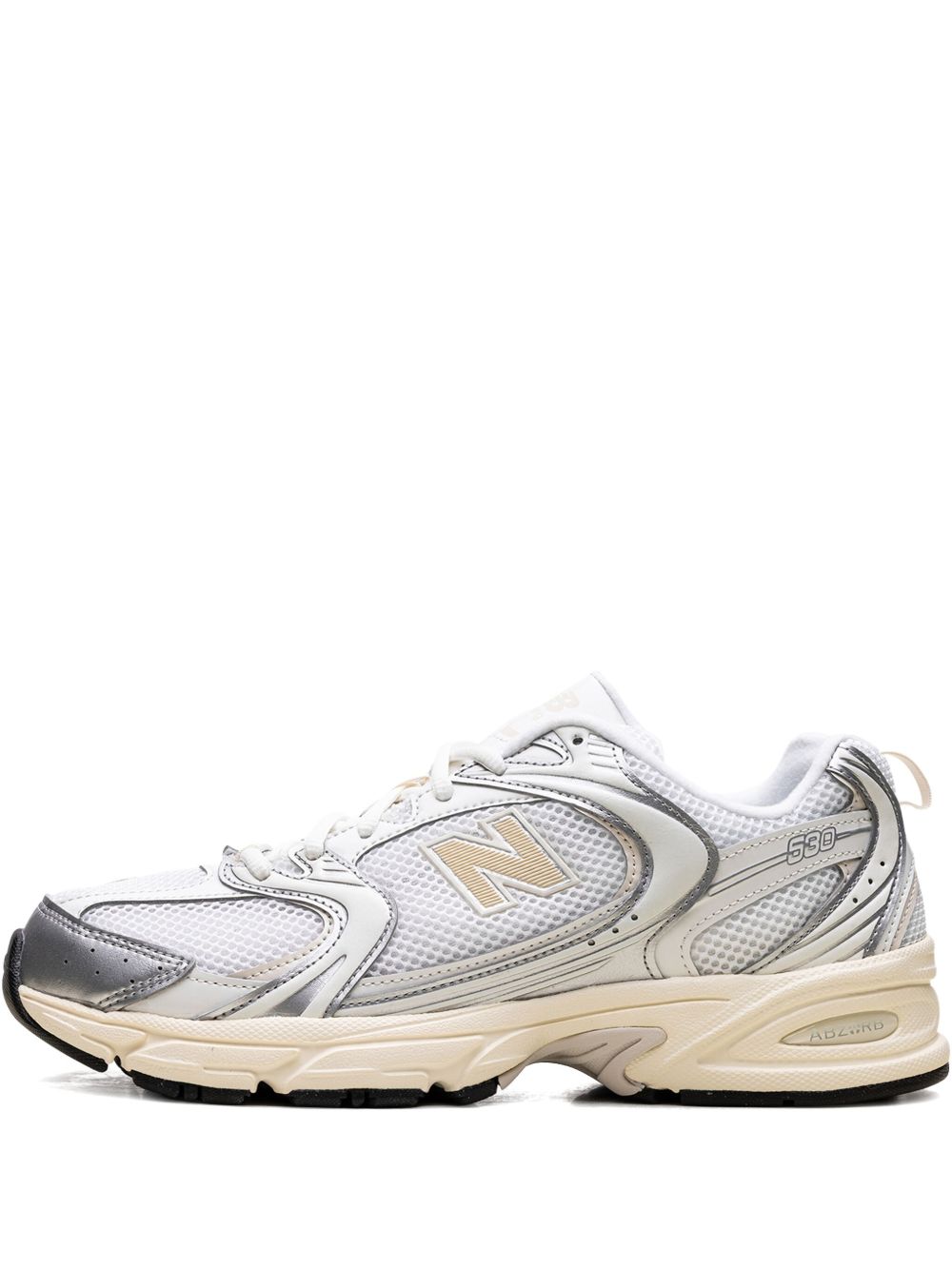 New Balance Sneakers Silver — ABZORB Comfort, Refined Shine