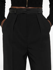 Pantalones Elisabetta Franchi negros de pierna acampanada