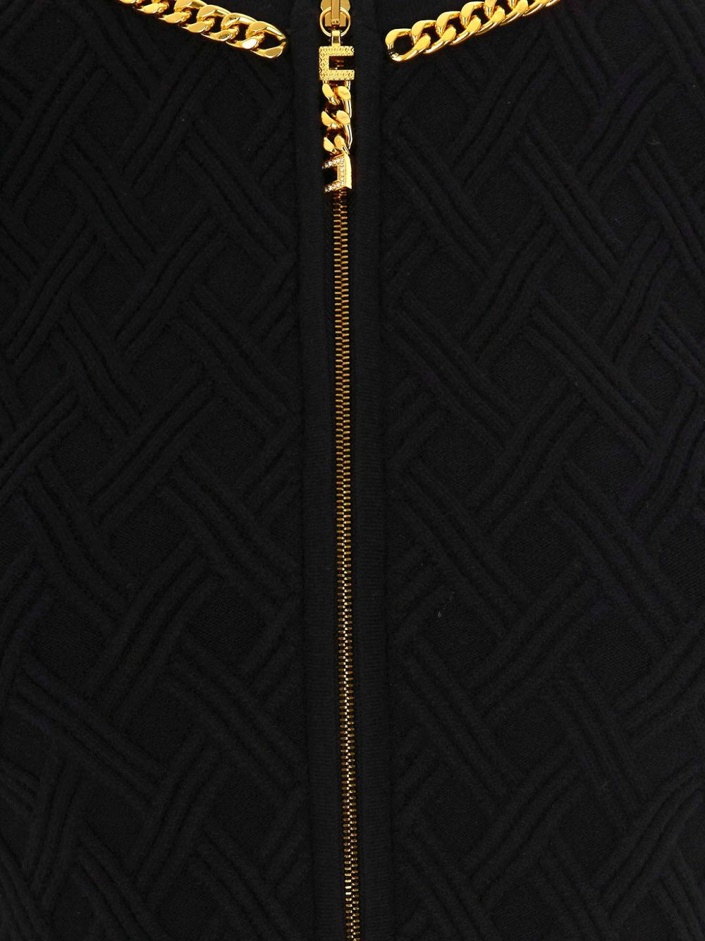 Black Cropped Cardigan — Elisabetta Franchi Sweater