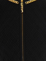 Black Cropped Cardigan — Elisabetta Franchi Sweater