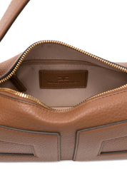 Elisabetta Franchi Leather Brown Shoulder Bag