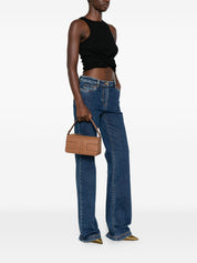 Elisabetta Franchi Leather Brown Shoulder Bag