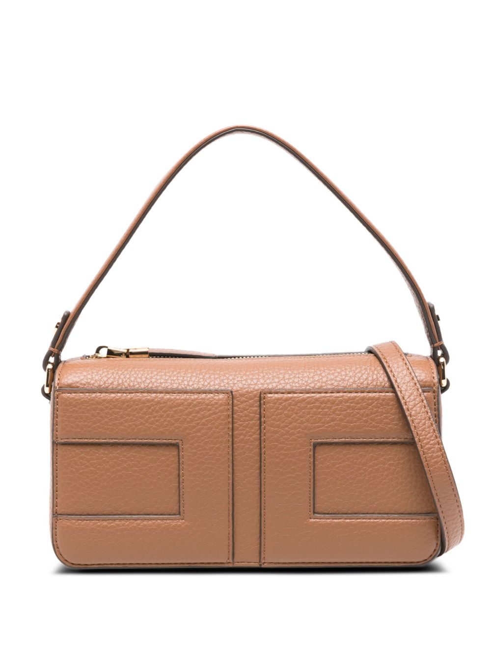 Elisabetta Franchi Leather Brown Shoulder Bag
