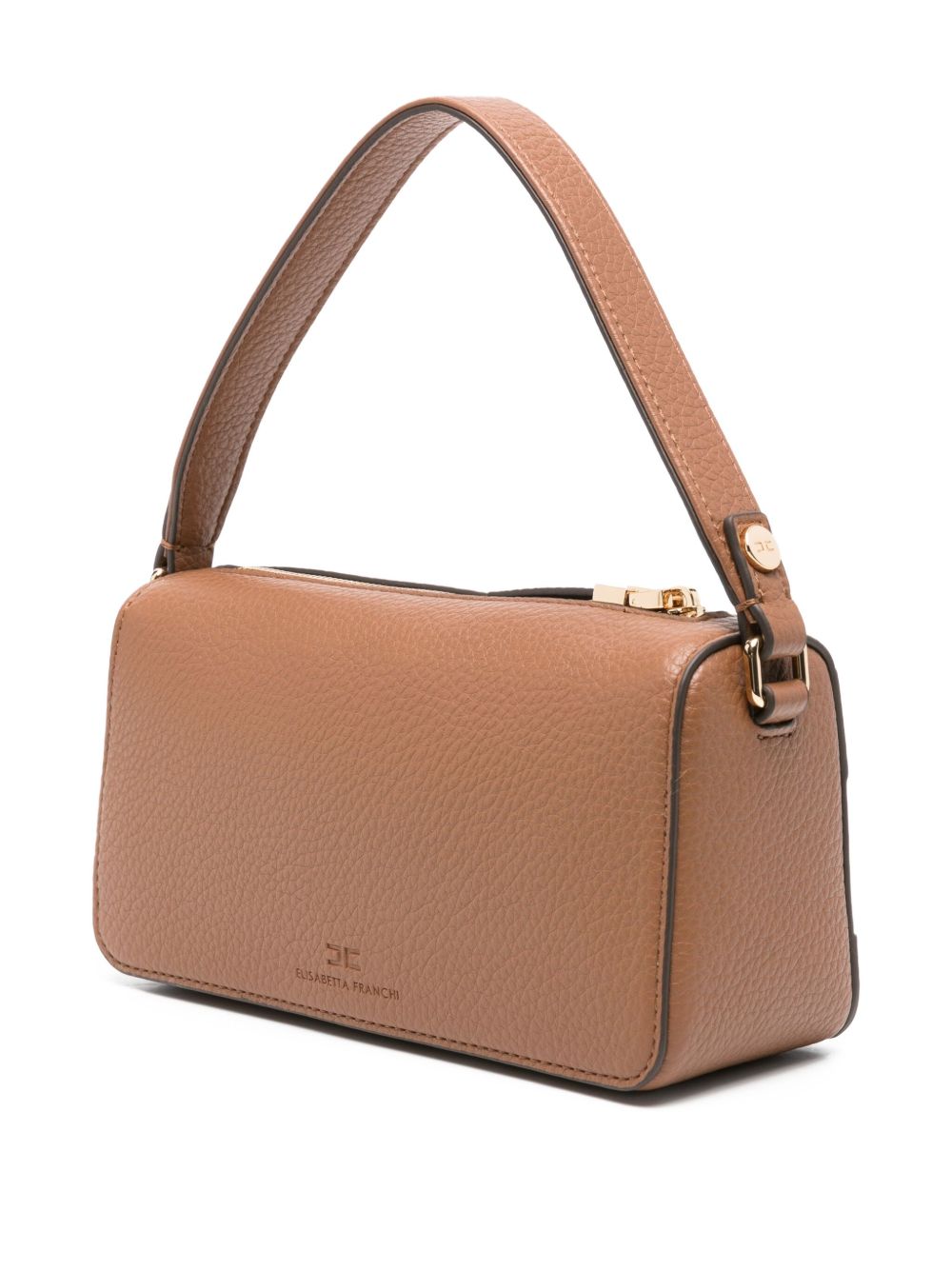 Elisabetta Franchi Leather Brown Shoulder Bag