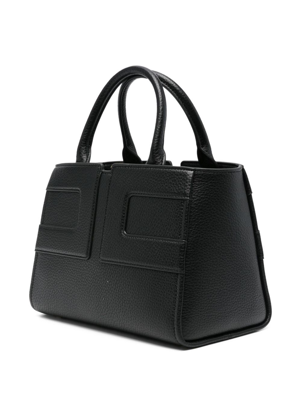 Black Elisabetta Franchi Handbag — Structured Two-Handle Elegance