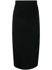 Victoria Beckham Skirts Black silk midi