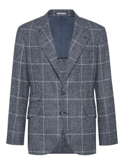 Brunello Cucinelli Jackets in Blue Wool