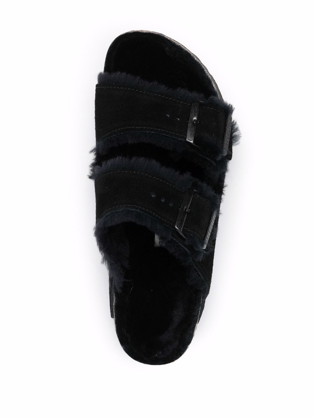 Birkenstock Sandals Black suede shearling