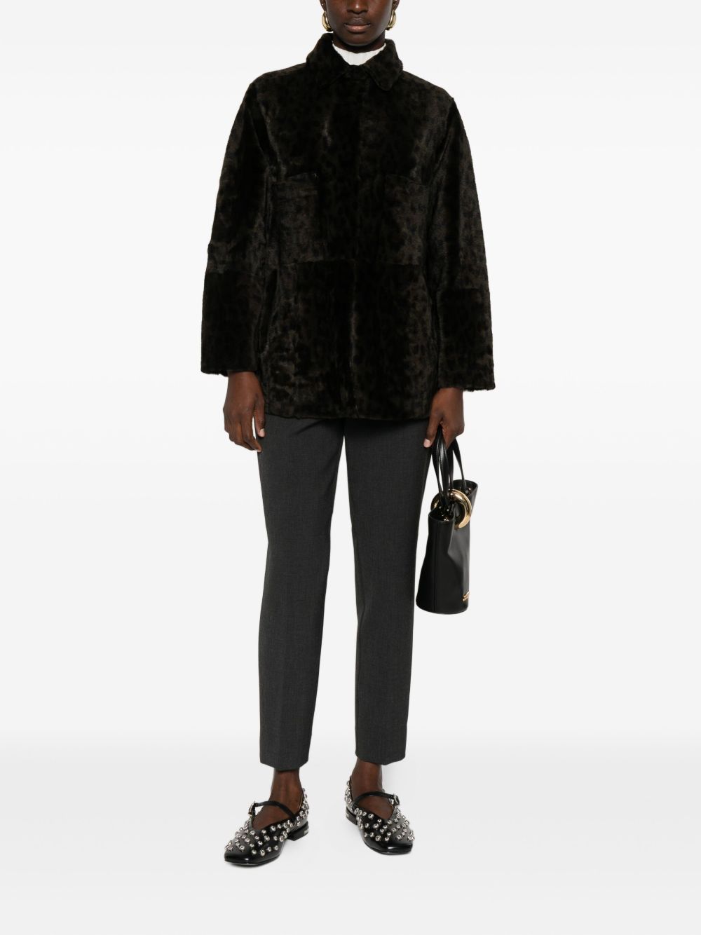 Furling By Giani Shirts Brown in Silk Blend