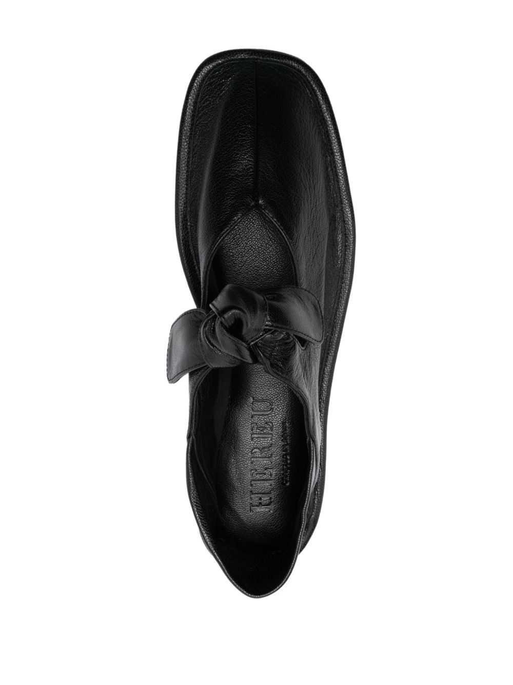 Hereu Flat shoes Black leather ballet