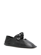 Hereu Flat shoes Black leather ballet