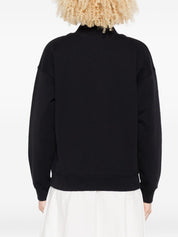 Maison Kitsuné Black Cotton-Blend Sweater