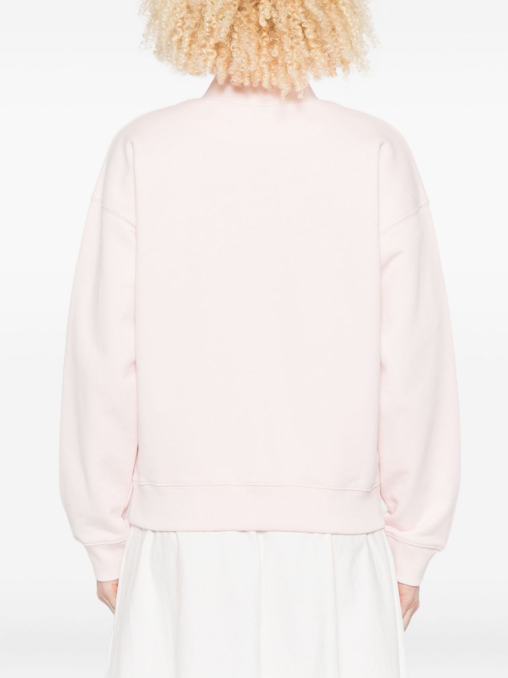 Maison Kitsuné Pink Silk-Blend Sweater