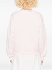 Maison Kitsuné Pink Silk-Blend Sweater