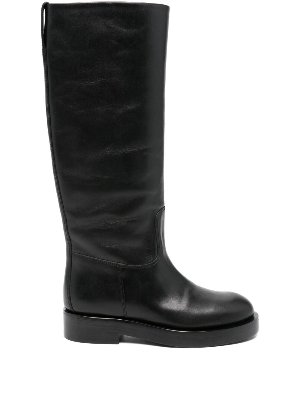 Paris Texas Boots Black — Silk & Nylon Napa Boots