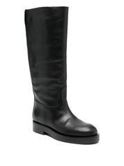 Paris Texas Boots Black — Silk & Nylon Napa Boots