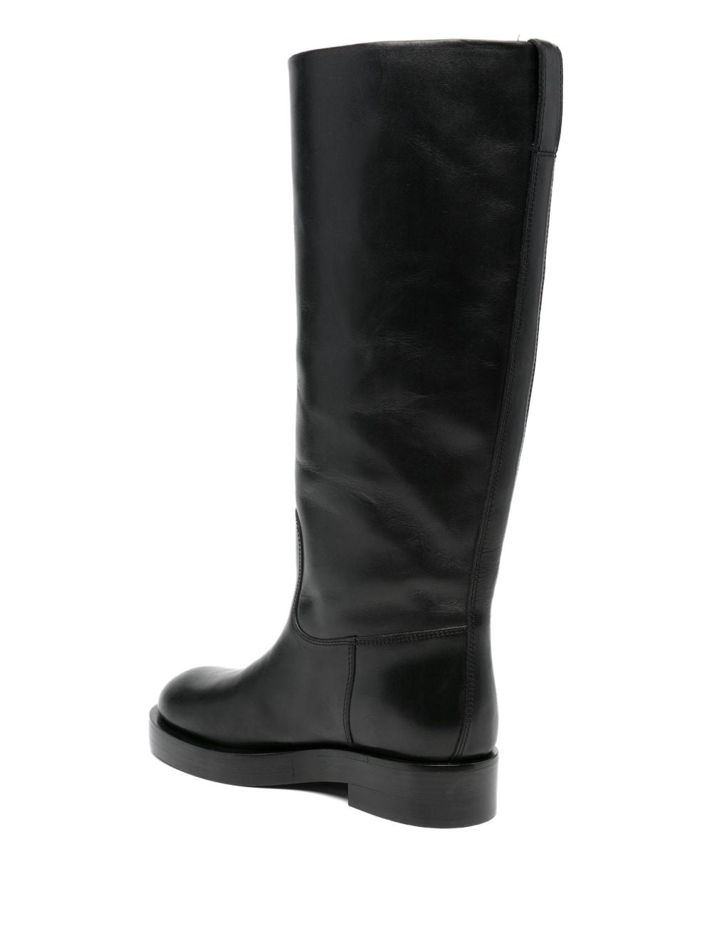 Paris Texas Boots Black — Silk & Nylon Napa Boots