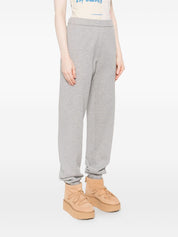 The Attico Trousers in Light Grey Silk Blend