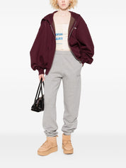 The Attico Trousers in Light Grey Silk Blend