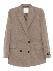 Ermanno Firenze Jackets in Brown Silk Nylon