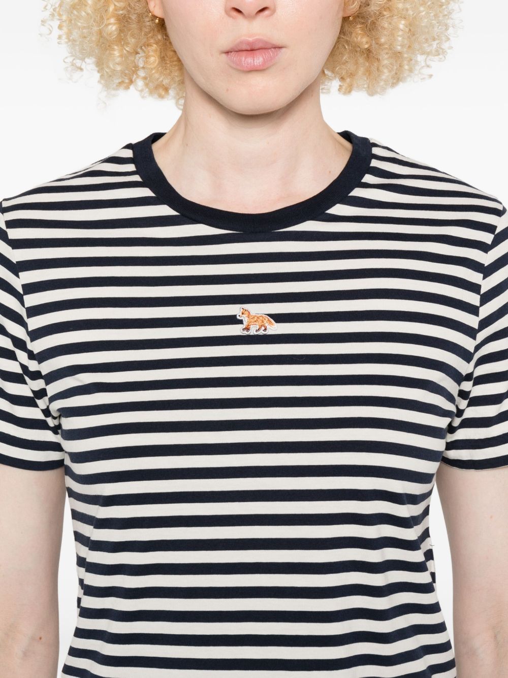 Maison Kitsuné MAISON KITSUNE' T-shirts and Polos Blue cotton