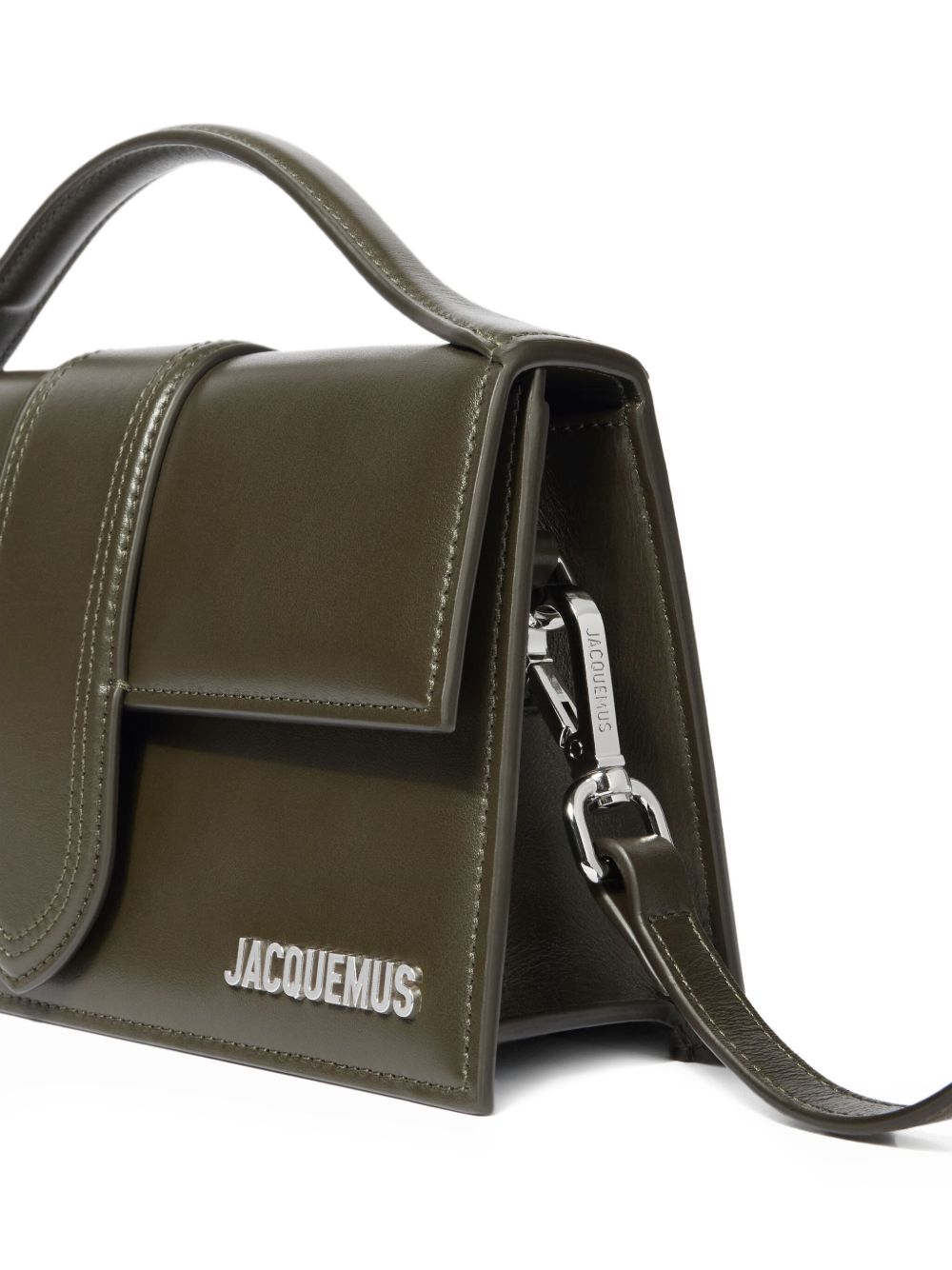 Jacquemus Le Grand Bambino handbag in dark khaki