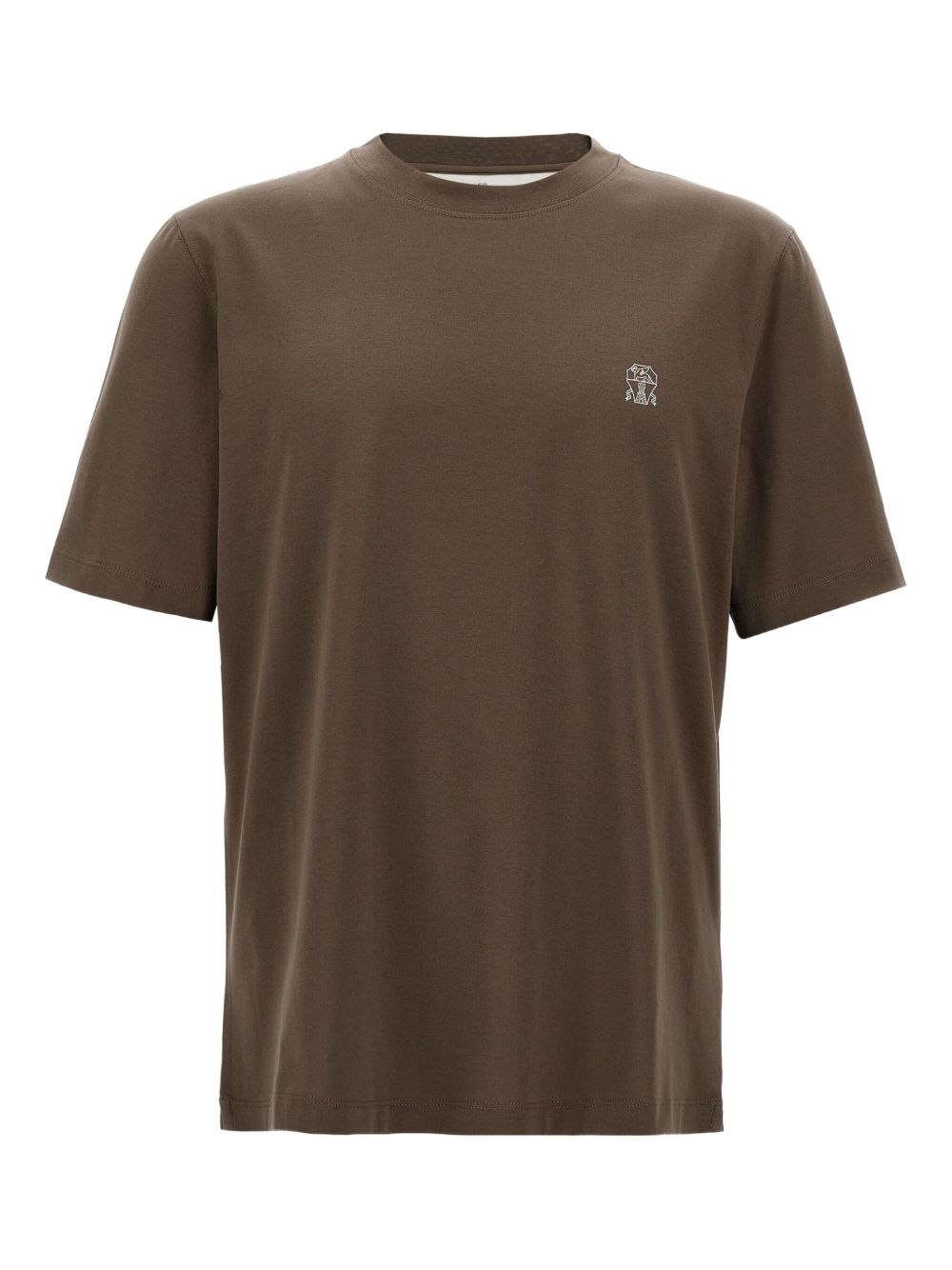 Brunello Cucinelli T-shirts and Polos in Brown Cotton
