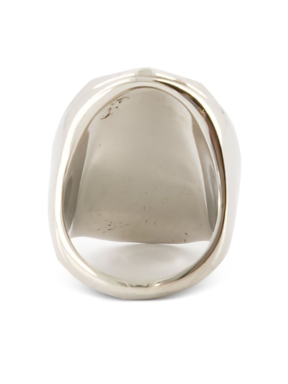 Alexander McQueen Bijoux Silver — Faceted Stone Ring