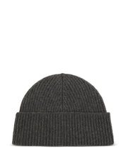 Ami Paris Ami De Coeur wool beanie in heather grey