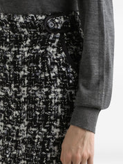 Dolce & Gabbana Skirts Grey wool blend midi