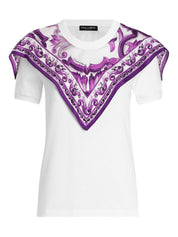 Dolce & Gabbana T-shirts and Polos White Majolica print
